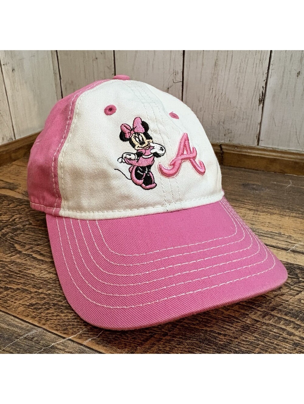 Atlanta Braves Disney Pink Girls Minnie Mouse New Era Hat Baseball Cap Youth
